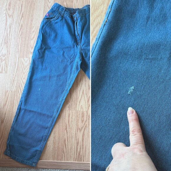 Woman Within Classic Fit Jeans 16WP Blue Denim Pull-On New with Defects - Picture 5 of 10